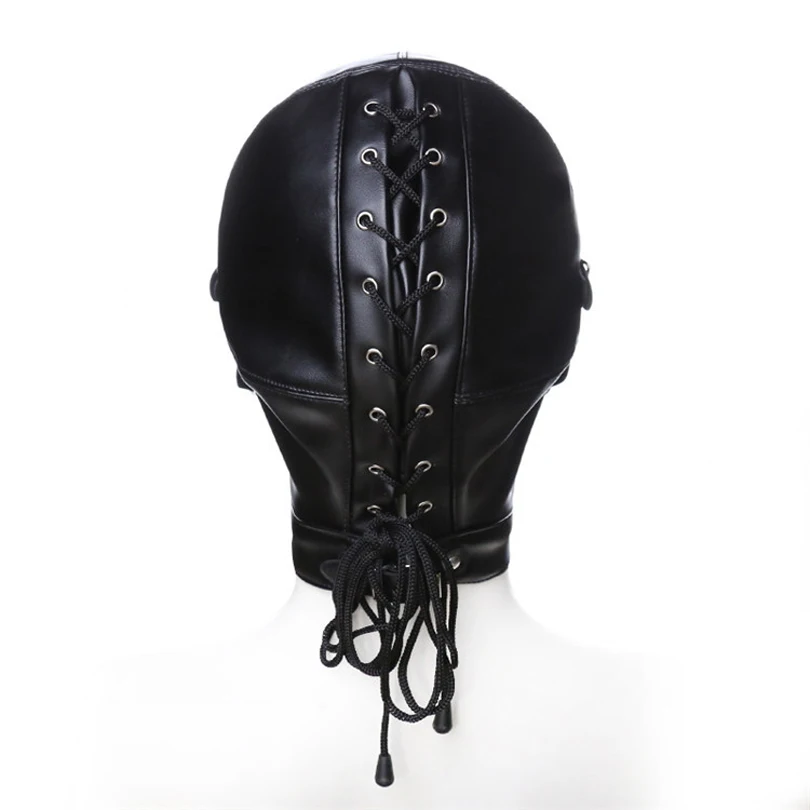 Black Sex Mask Fetish Bdsm Leather Mout