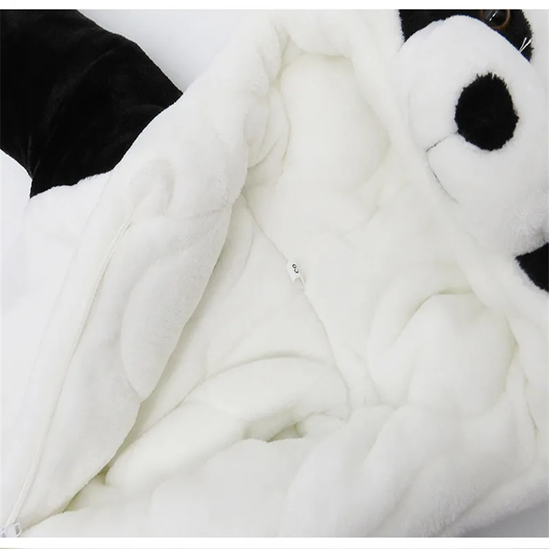 Explosion Models Cartoon Panda Animal Kids Bag Foot Rompers Baby Jumpsuit Newborn Winter Outwear Clothes Baby Clothes Wholesaler09