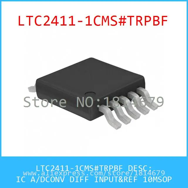 1PCS/lot LTC2411-1CMS#TRPBF IC A/DCONV DIFF INPUT&ampREF 10MSOP LTC2411-1CMS 2411 LTC2411 |