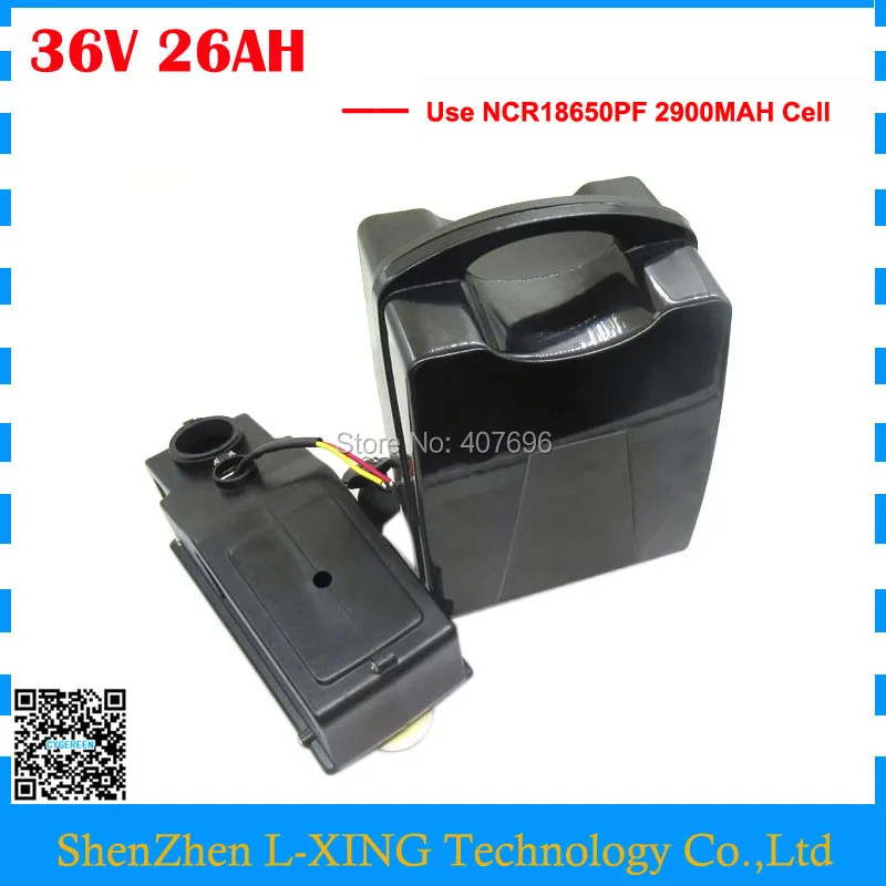 

Free customs duty 36V EBike battery 36V 26AH lithium Scooter battery Use for NCR PF 2900mah cell 30A BMS with 42V 2A Charger