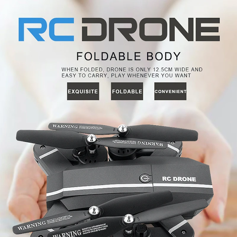 

Elfie Drone MiNi Foldable Selfie Drone with HD Camera Drones WiFi FPV Quadcopter RC Helicopter One Key Return Dron Vs E56 H47
