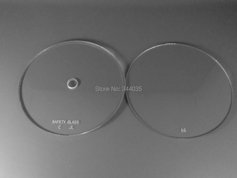 Anti explosion Pressure Gauge Cover Laminated Safety Tempered Glassin Carbon Analyzers from