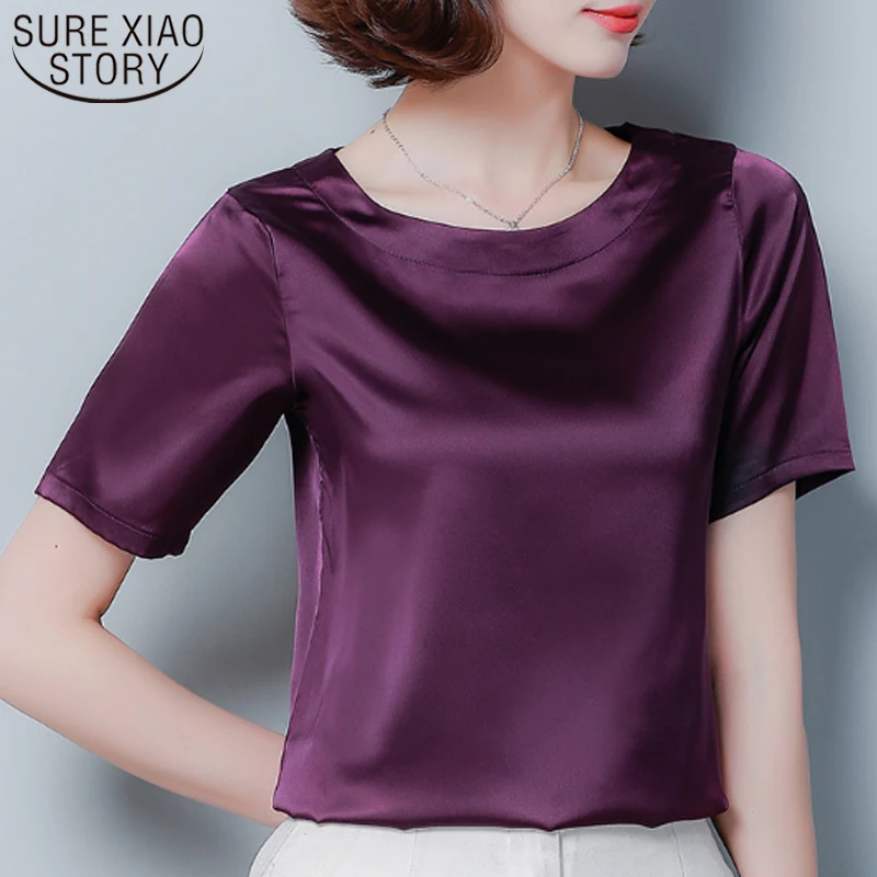 

Plus Size Tops Womens Tops and Blouses Womens Clothing Women's Summer Blouses Short Sleeve Chiffon Blouse Women Shirts 3743 50