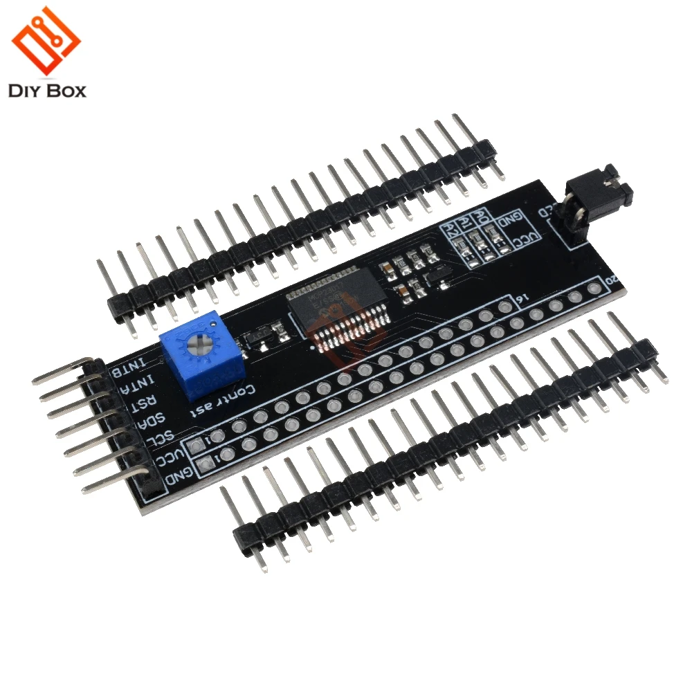 5 в MCP23017 1602/2004/12864 ЖК драйвер модуля IIC I2C последовательный интерфейс адаптер плата