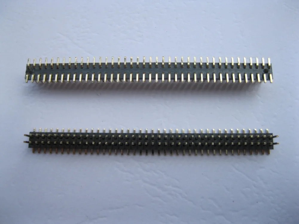 200 шт. SMD SMT шаг 1 27 мм 2x40 80pin хрупкий штыревой разъем двухрядная полоса с золотым
