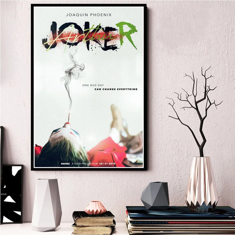 Хит Joker Joaquin Phoenix Movie 2019 Супергерой DC постер с Бэтменом и принтами художественная
