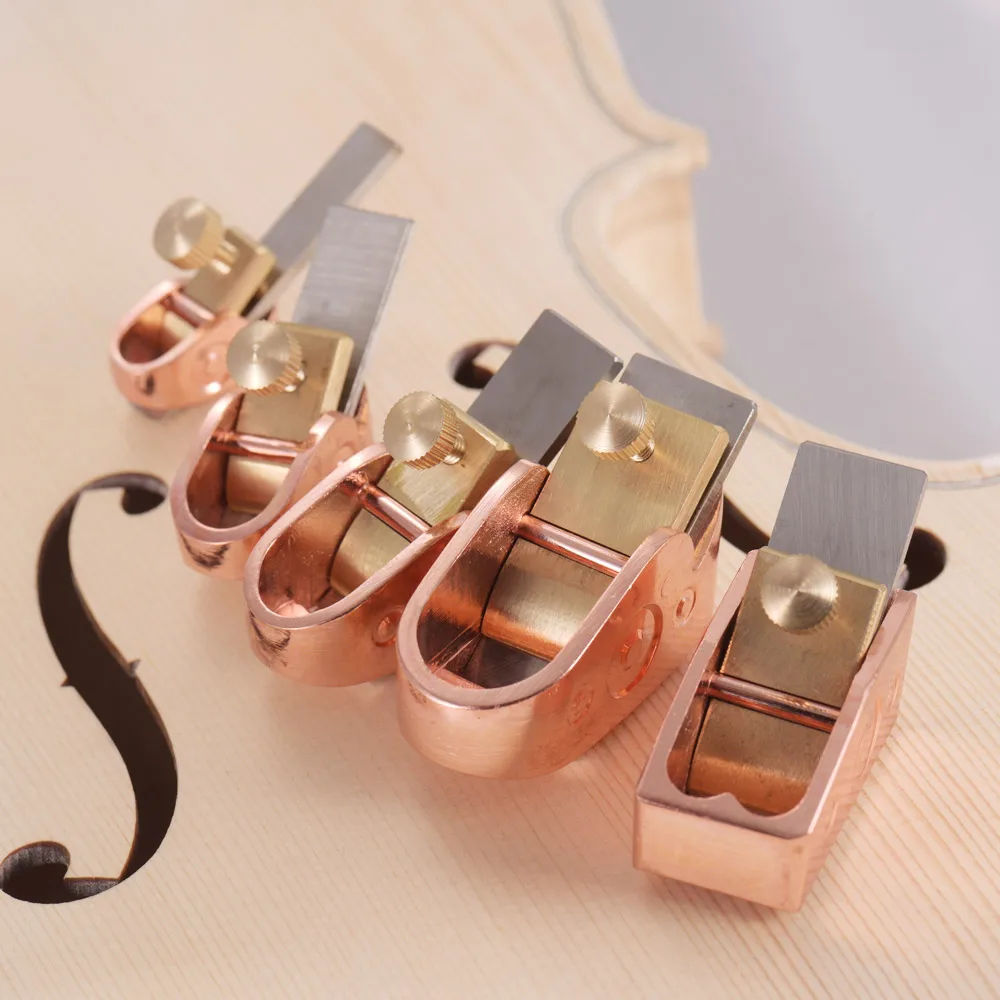 

5pcs/Set Woodworking Finger Plane Cutter Planer Stainless Steel Luthier Tool Set for DIY Violin Viola Cello Wooden Instrument