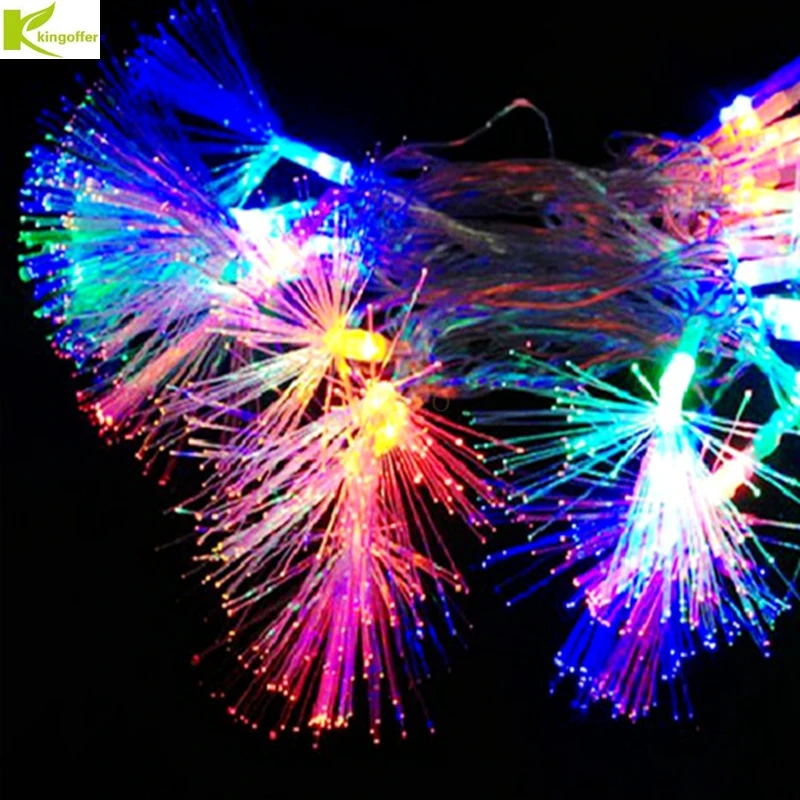 

Kingoffer 10M 60 LED Bulbs String Fairy AC220V Waterproof Outdoor Fiber Led Xmas Christmas Light for Home Wedding Party Holiday