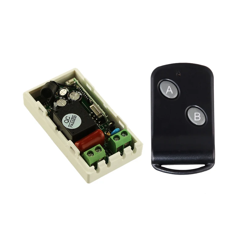 AC220V 1CH Receiver Transmitter Wireless Remote Control Lighting Switch
