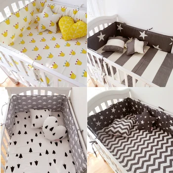Muslinlife(1pcs bumper only)Fashion hot crib bumper infant bed,baby bed bumper clauds/star/dot/tree,safe protection for baby use