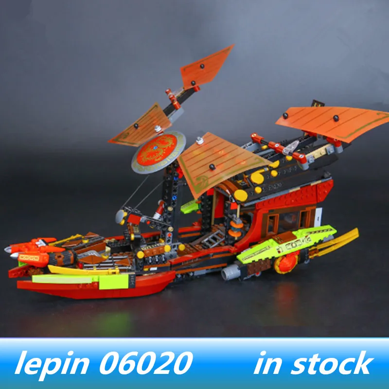 

Lepin 06020 lepin ninjagoing Genuines Final Fight of Destiny's Bounty Compatible Legoing ninjagoes 70738 Building Christmas Gift