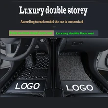 Custom Car Logo Tappetini Auto per Infiniti Esq G25 G35 G37 M25 M35 M37 M56 in Pelle Anti-Slip tappeto Copertura