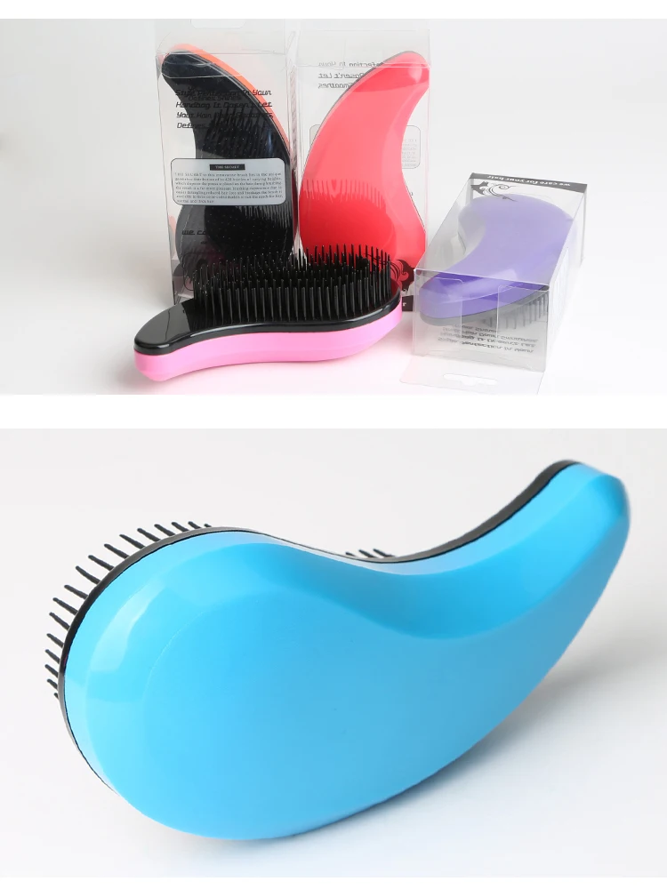 Fashion Anti-static Hair Massage Brush Comb Styling Tools Smooth Hair Combs Hairbrushes Handle for Salon Styling Women Girl Hair