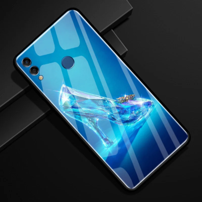 Модный чехол на заднюю панель из закаленного стекла для huawei Honor 8X, защитный чехол s для huawei Honor 8 X, чехол, Honor8X, чехол, fundas