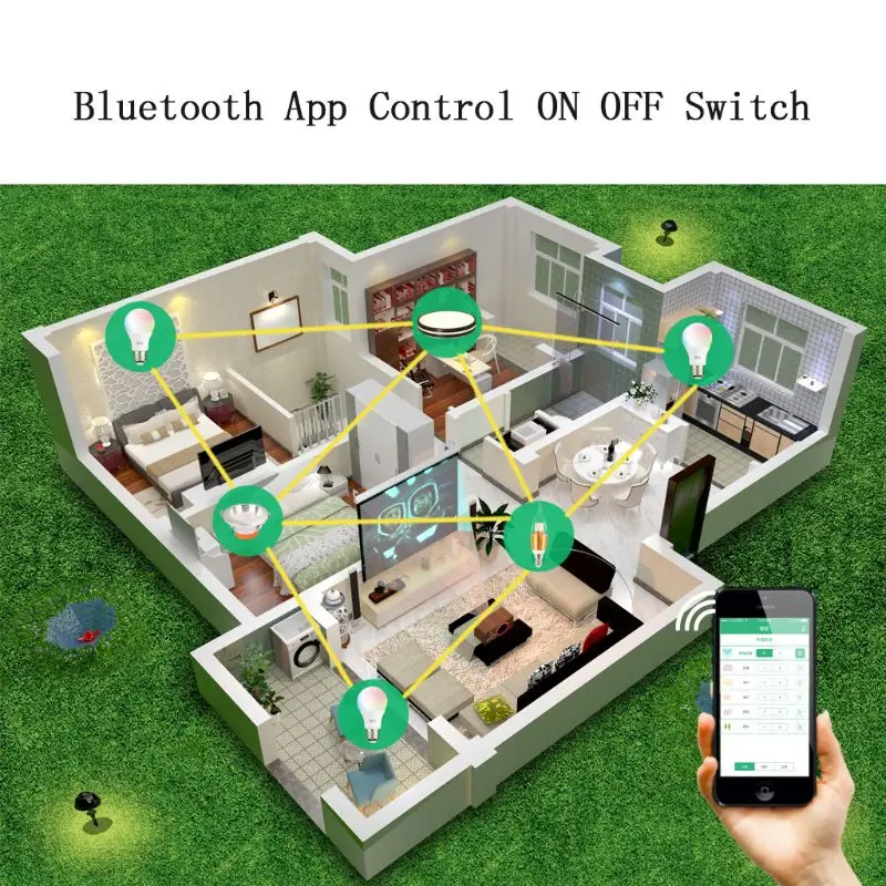 AC 170-230V 5A умное беспроводное приложение Bluetooth дистанционное управление вкл. Переключатель светодиодный светильник лампа Электрический вентилятор и многое другое