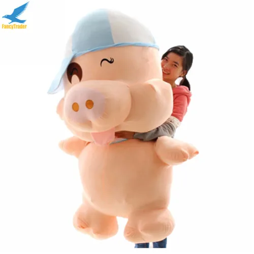 Fancytrade 59''  150cm Cute Giant Stuffed Mcdull Pig Plush Toy Birthday Gift 2 Models Accept Dropshpping FT50003 (3)