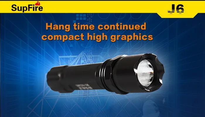 Supfire J6 CREE XPE светодиодный водонепроницаемый фонарь фонарик Фонарь для кемпинга с