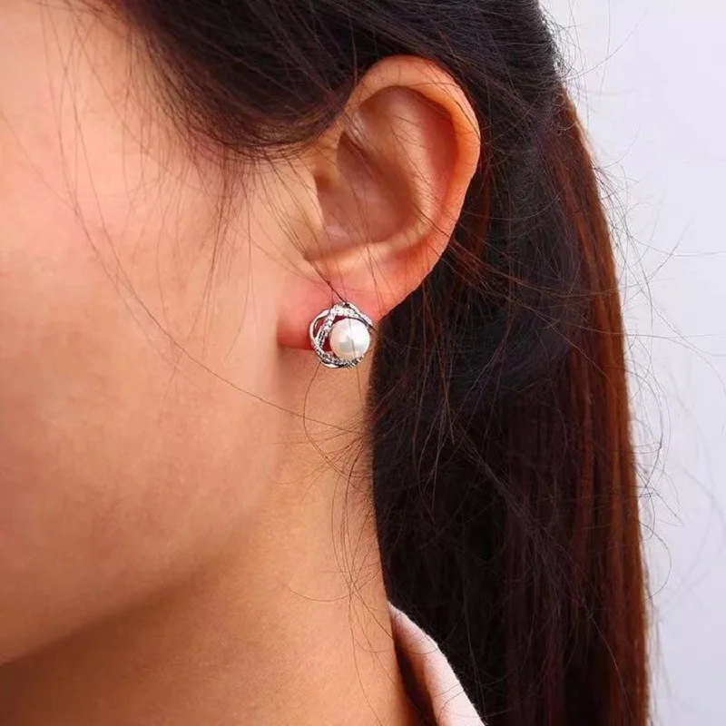 2019 Клевер Роза Серьги Fine Jewelry корейский жемчужной сережкой модные женские туфли