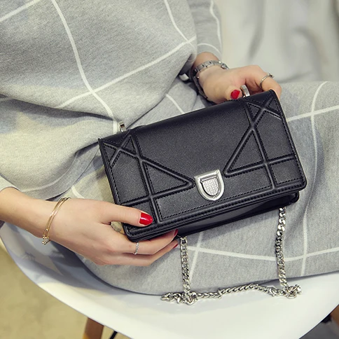 silver geometric figure bag