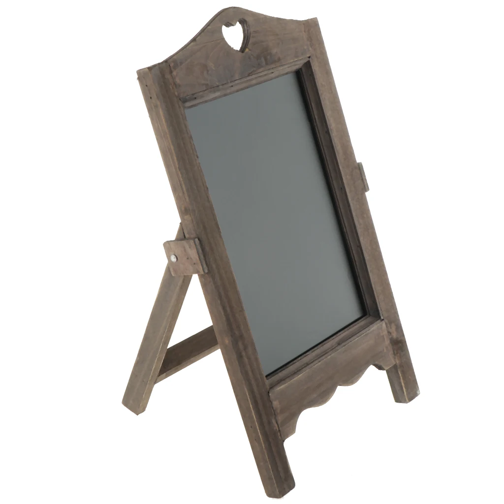 Wooden Blackboard With Stand Erasable Chalkboard Message Boards Sign Wedding Party Decoration For Table Memo