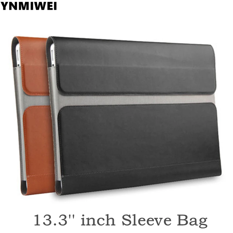 

Laptop sleeve For macbook air pro 13 case ultra thin laptop bag For Xiaomi Mi Notebook Air 13.3 inch pu leather case liner bag
