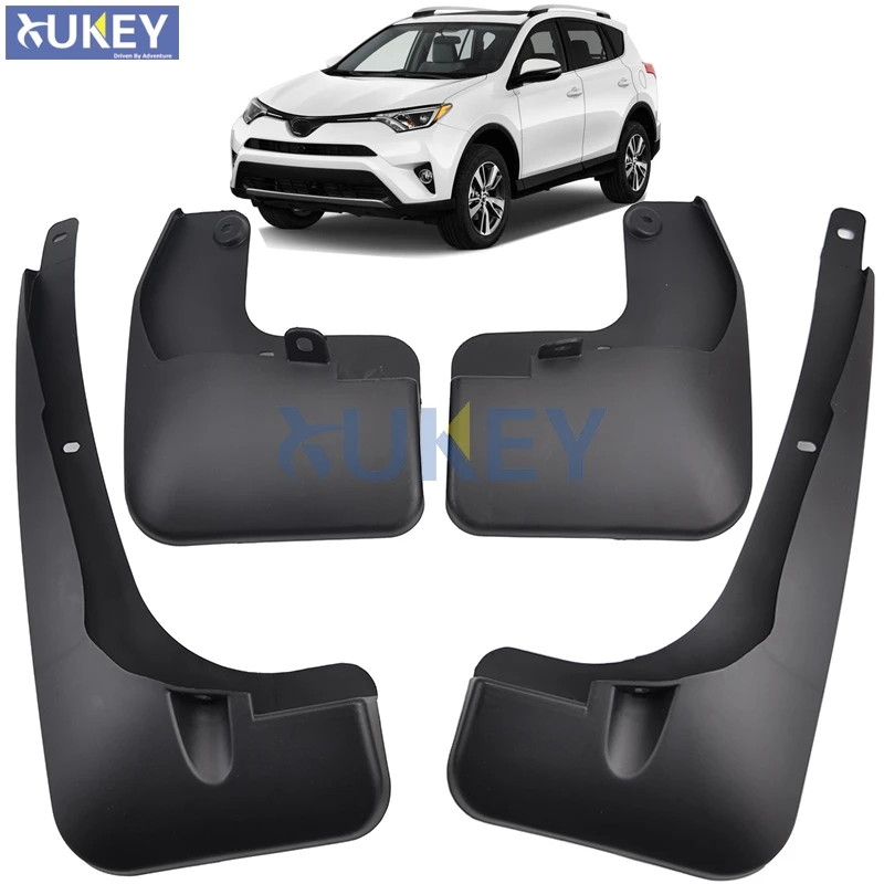 

For Facelifted Toyota RAV4 2016 2017 2018 Set Molded Car Mud Flaps Mudflaps Splash Guards Mud Flap Mudguards Fender Accessories