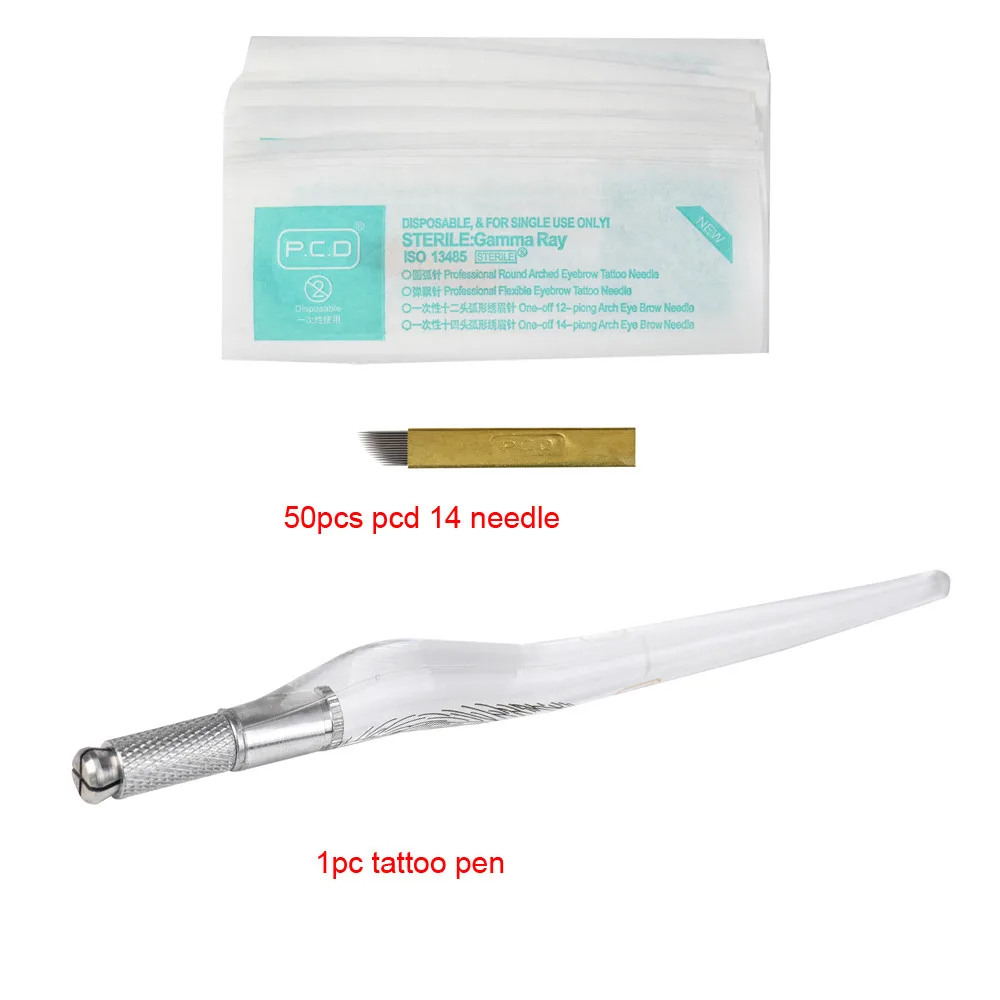 Microblading постоянный 3D Макияж бровей Pen татуировка перо комплект татуировки набор f831