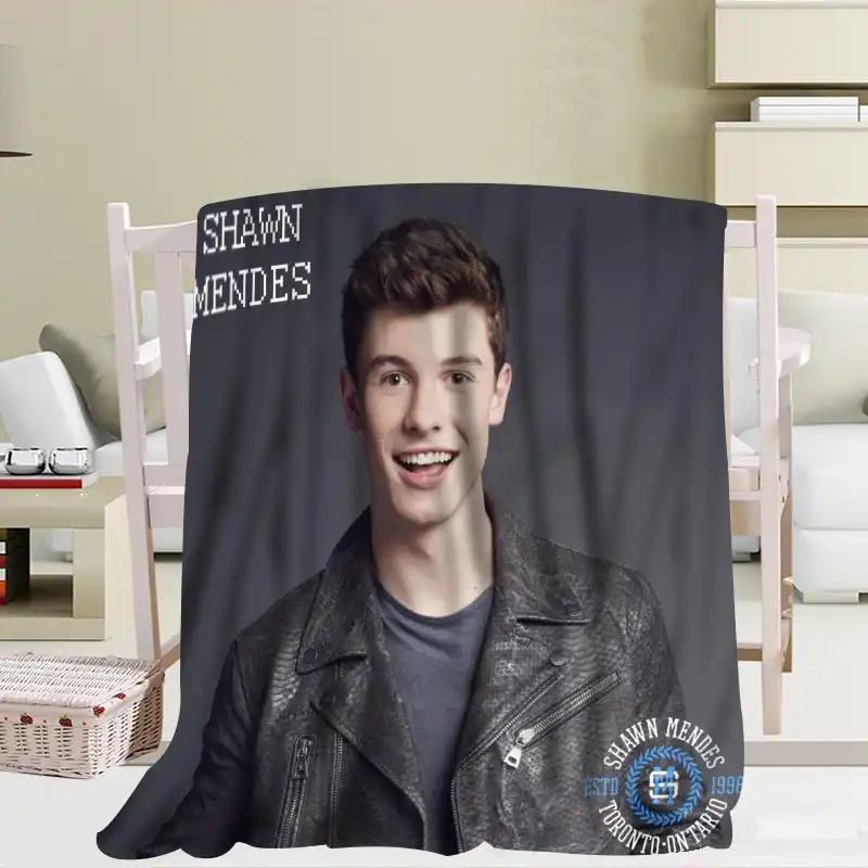 Custom Shawn Mendes Blanket Soft Diy Picture Decoration Bedroom Size 56x80inch 50x60inch 40x50inch P Blankets Aliexpress