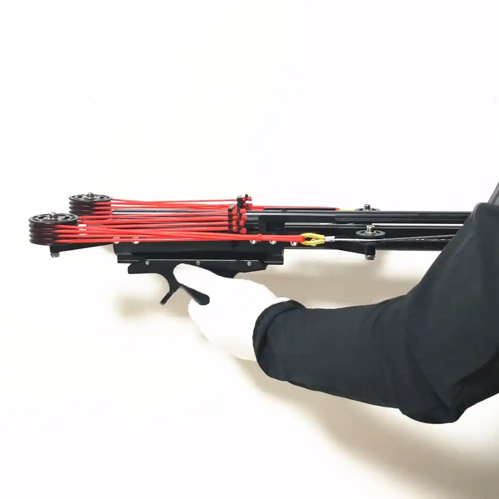 Semiautomatic Slingshot rifle Rubber belt driving force 40BB Bearing