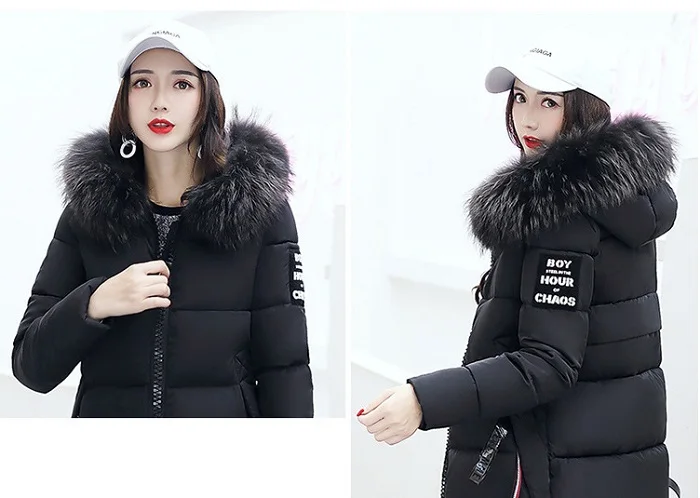 Winter Women Coat Jacket Warm High Quality Woman Jacket Winter Coat Hood Real  2017 New Winter Fashion+33 (1)