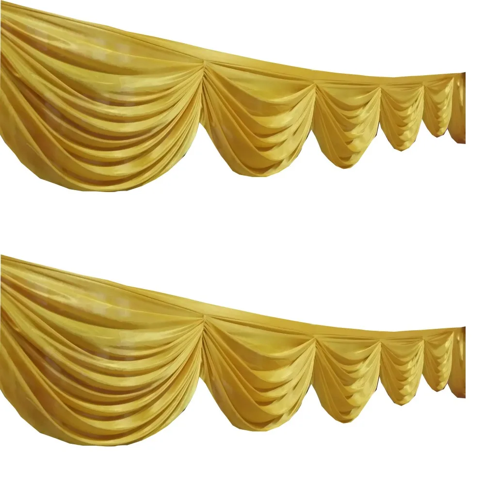 Buy 6M long ice silk fabric swag backdrop wedding party banquet birthday