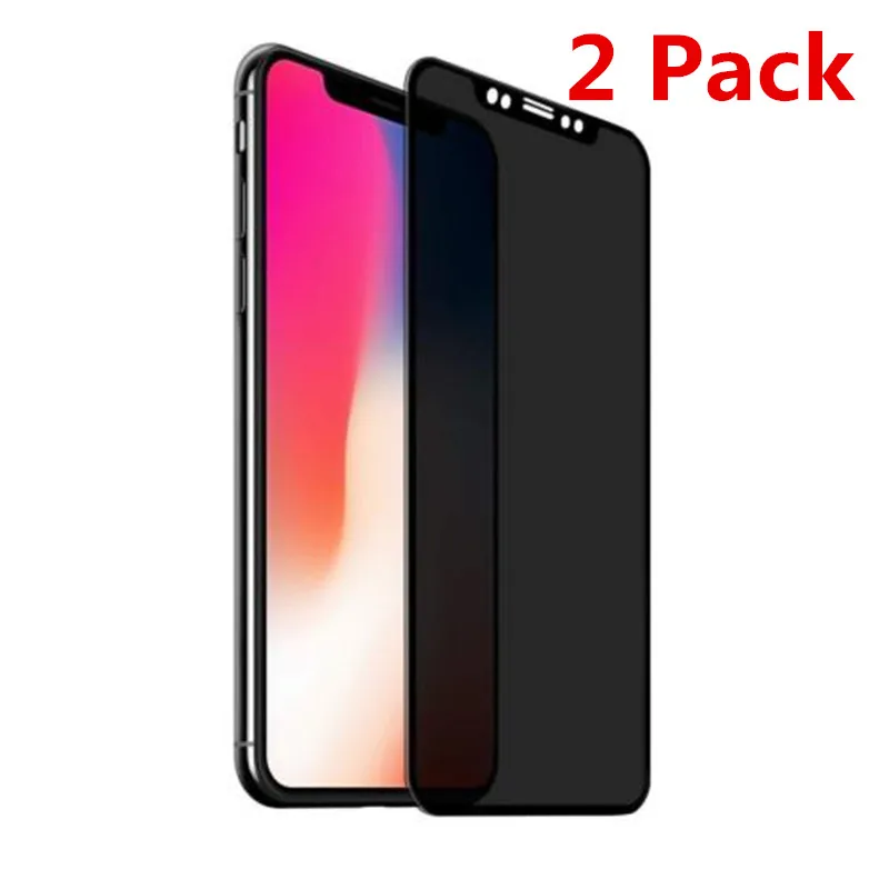 

(2 Pack ) 9H Full Cover Anti-Spy Privacy Tempered Glass Screen Protector For Apple iPhone 6/7/8 Plus/X/Xs Max 6.5"/XR 5.8"