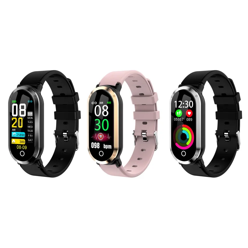 Fitness Tracker Smart Bracelet Wristband 0.42 Inch OLED Screen IP67  Waterproof Support Heart Rate Monitor for Android IOS Smart Phone- Blue -  Walmart.com