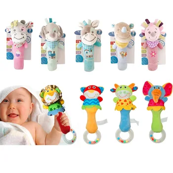 

Baby Toy 0-12 Months Cute Animal Rattle Baby Toys Newborn Infant Educational Toys Plush Hand Waist Rattles Mobile Toy Doll