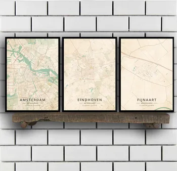 

Amsterdam Eindhoven Fijnaart Leiden Rotterdam The Hague Netherlands Poster