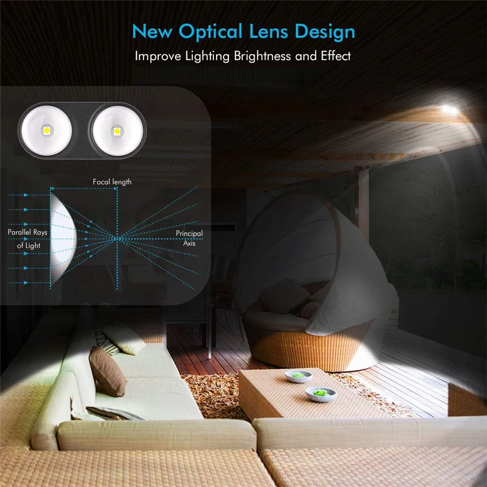 Sensor sem Fio Segura e Segura Luz da Noite Movimento-ativado Sportlight Super Brilhante Porta Luz Manter Sua Casa Led 4 sportlight super brilhante porta luz manter sua