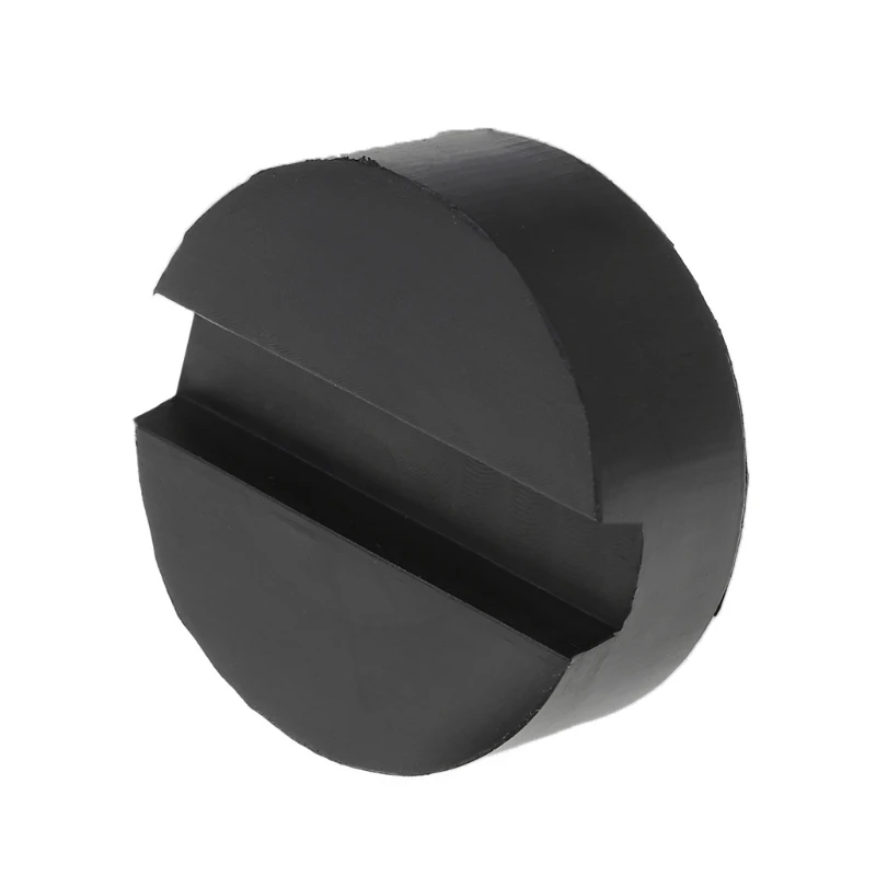 Standard Size Universal Slotted Rubber Jack Pads Frame Rail Protector Schwarz