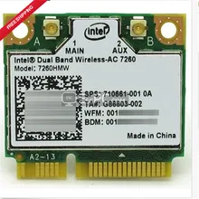 Высокое Качество Intel Dual-Band Wireless-AC 7260 ac7260 7260HMW AC 7260 802.11ac MINI PCI-E Карты WiFi 2.4 Г/5 Г Bluetooth 4.0