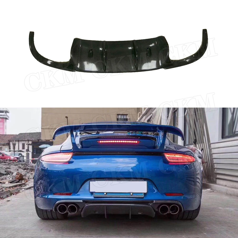 Автомобильный спойлер из углеродного волокна V Style подходит для Porsche 911 991 1 GT3 2012 2013