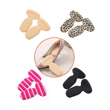 4 пары, женские ортопедические стельки, вкладыши, Т-образная Нескользящая подушка, защита для ног, подкладка, стельки, колодки для обуви на высоком каблуке