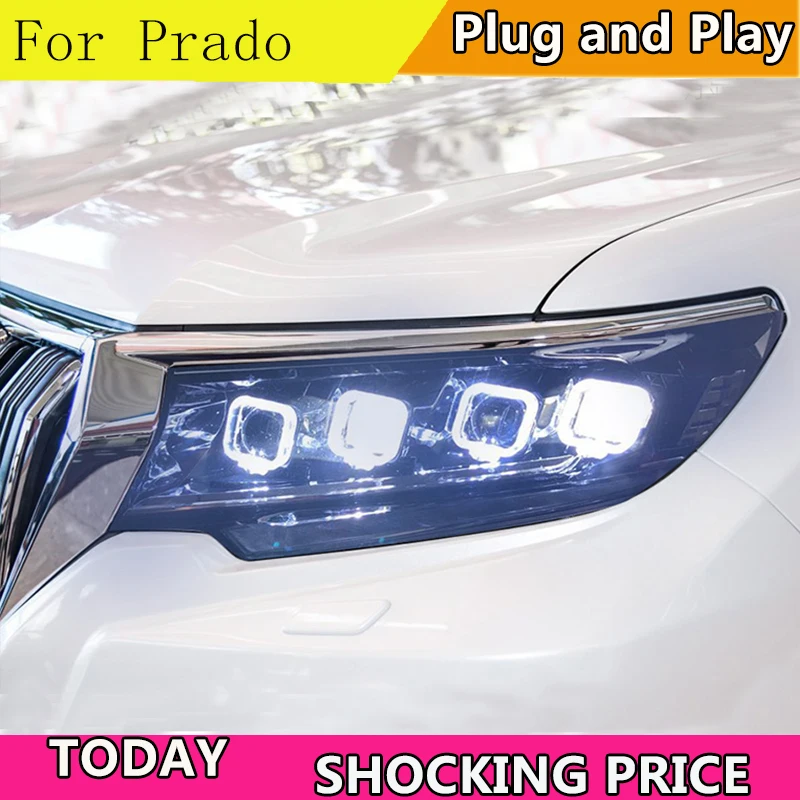 Автомобильная фара doxa для Toyota Prado 2018 светодиодный ные фары светодиодсветодиодный