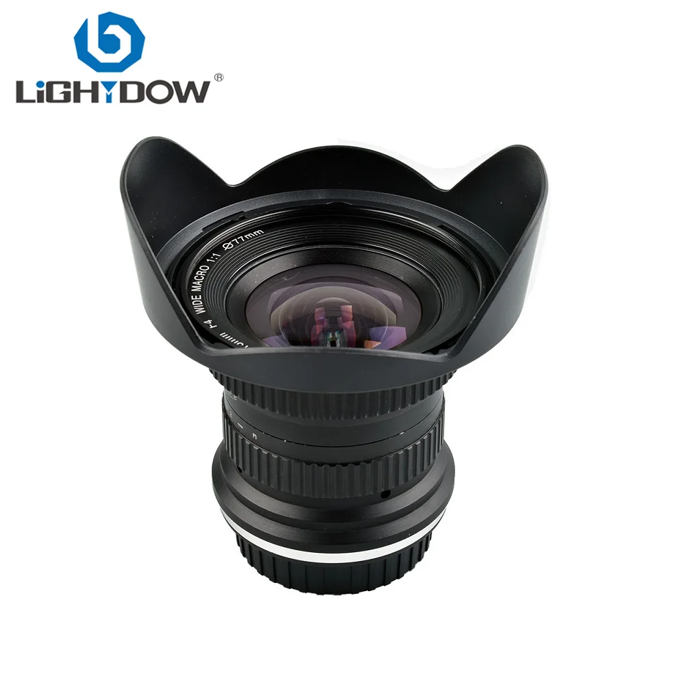 Lightdow 15 мм F4 F/4,0-F32 Ультра широкоугольный 1:1 макрообъектив для Canon Nikon цифровых зеркальных DSLR камер