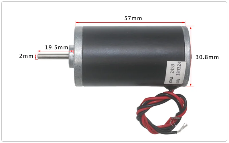 DC12-24V с высоким крутящим моментом скорости постоянного магнитного карбонового щеточного двигателя микро высокой мощности CW/CCW Реверсивный высокоскоростной трубчатый двигатель