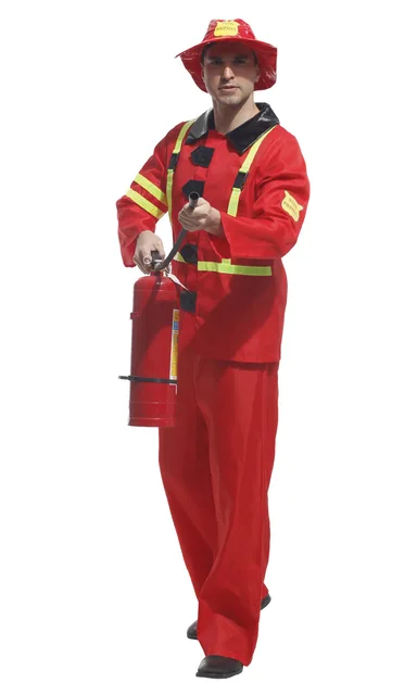 Disfraz de Bombero Rojo Adulto