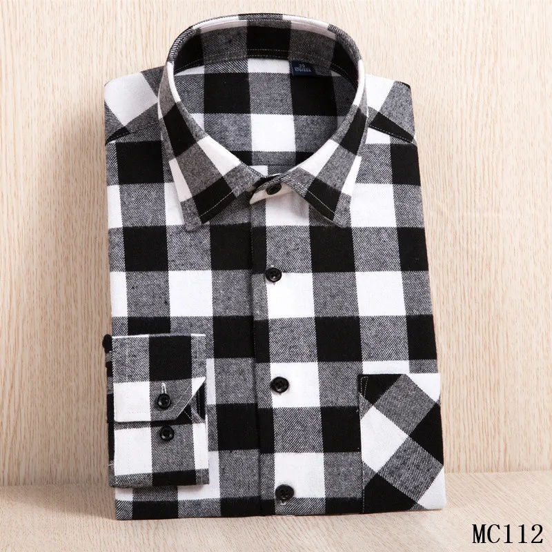 2018 Новая Мужская Фланелевая рубашка в клетку плюс размер 5XL 6XL мягкая удобная Весенняя Мужская рубашка Бизнес Повседневная рубашка с