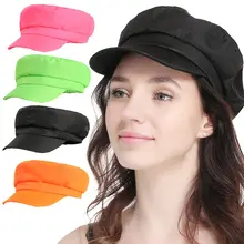 Хит, Летние Женские однотонные шапки, женские модные солнцезащитные шапки с козырьком