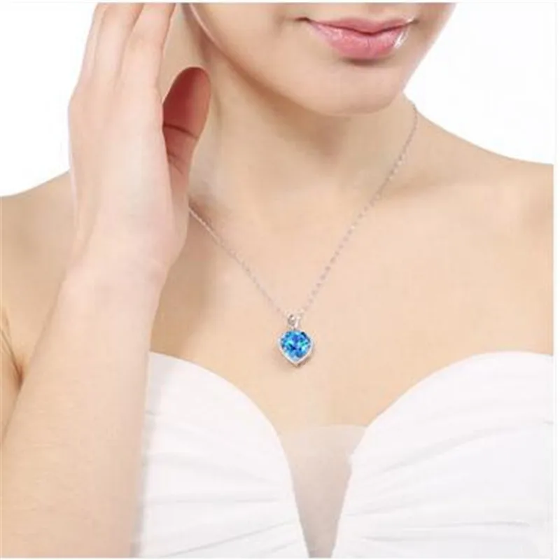 Heart Created Ruby Vintage pendants S925 Sterling necklace bridal wedding engagement bijouterie no chain pendant necklace silver pendant silver necklace charms