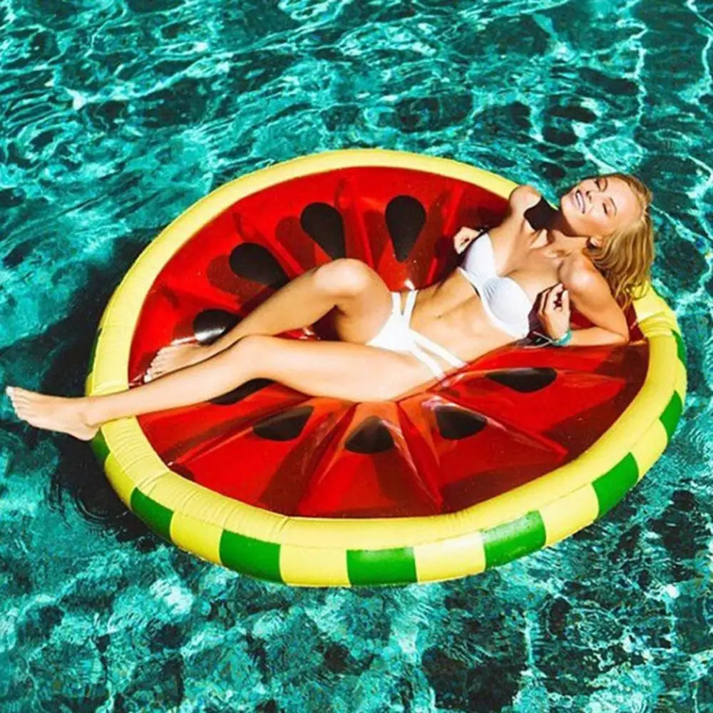 

Inflatable Large Round Watermelon Floating Row Inflatable Fruit Floating Bed Water Toy For Adult Holiday Toys For Children