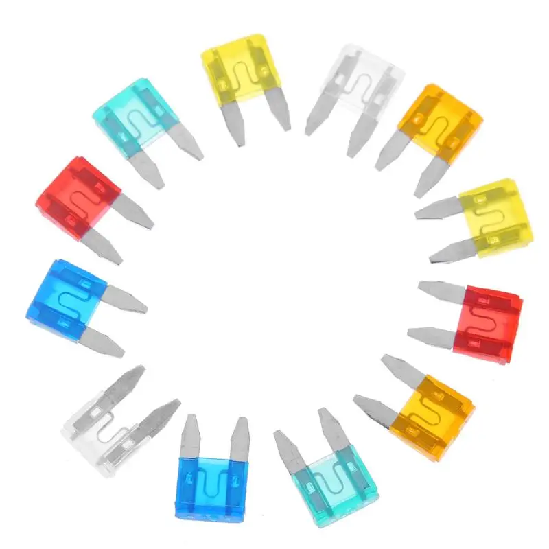 

VODOOL 60pcs/set Auto Car Truck Mini Fuse Blade 5A 10A 15A 20A 25A 30A Blade Mixed Set Kit High Quality Car Styling
