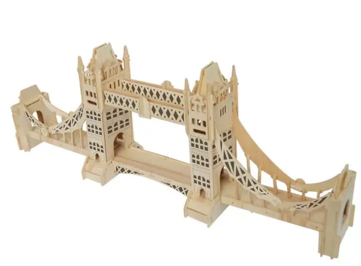 Моделирование Лондонский мост игрушка модель 3d трехмерные деревянные головоломки игрушки для детей Diy ручной работы деревянные